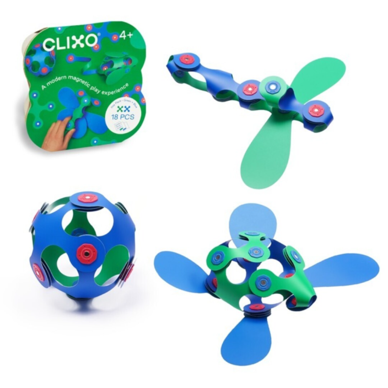ITSY PACK 18 PZAS. VERDE/AZUL CLIXO