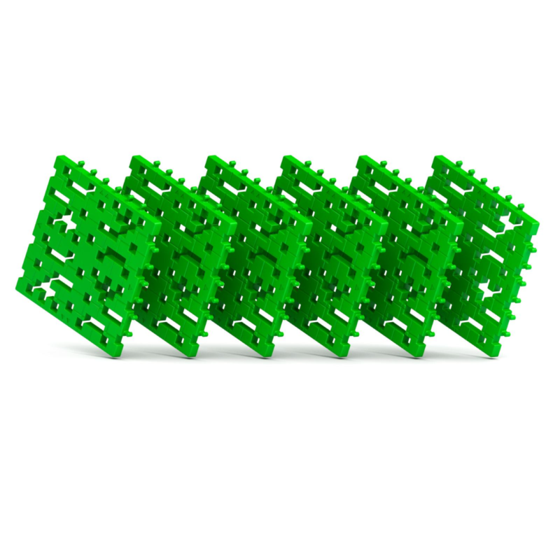 MELI BASIC BASE PLATAFORMA 6 PZAS. VERDE