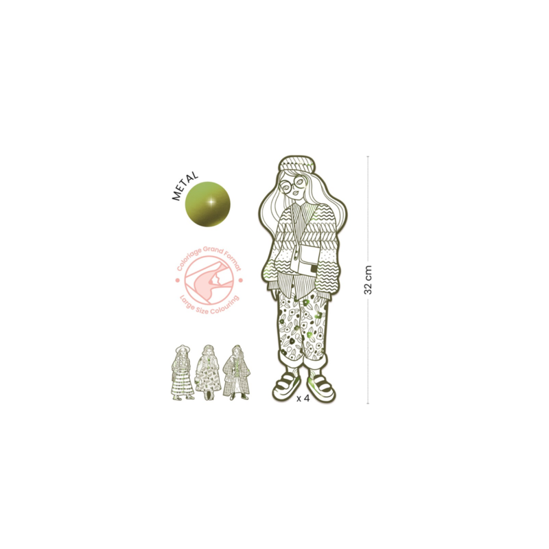 FIGURAS PARA COLOREAR BOWIE & SUS AMIGAS DJECO