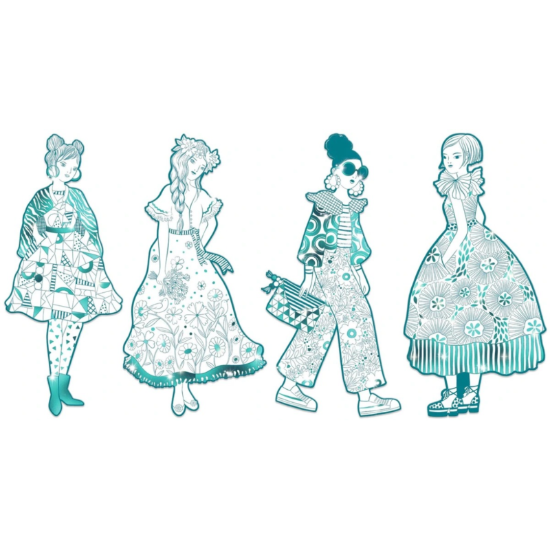 FIGURAS PARA COLOREAR. REBEKKA Y SUS AMIGAS DJECO