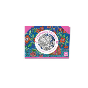 PÓSTER PARA COLOREAR GOLOURING GALLERY FLORACIÓN DJECO