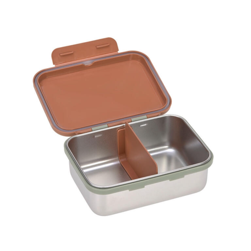 CAJA ALMUERZO ACERO HAPPY PRINTS CARAMEL