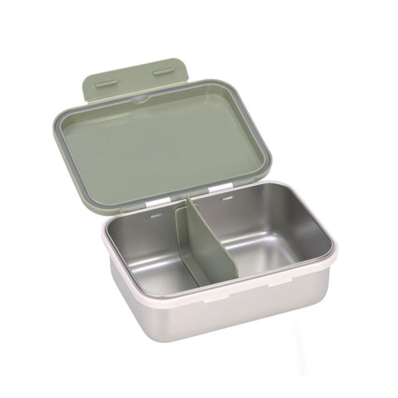 CAJAS ALMUERZO ACERO HAPPY PRINTS LIGHT OLIVE