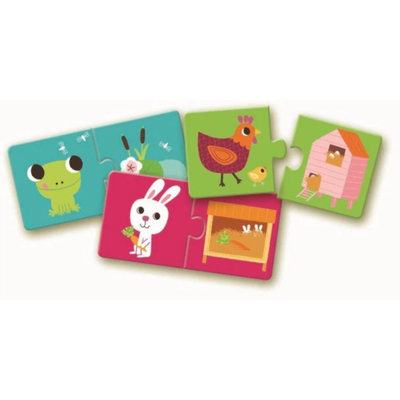PUZZLE DUO HÁBITAT DJECO