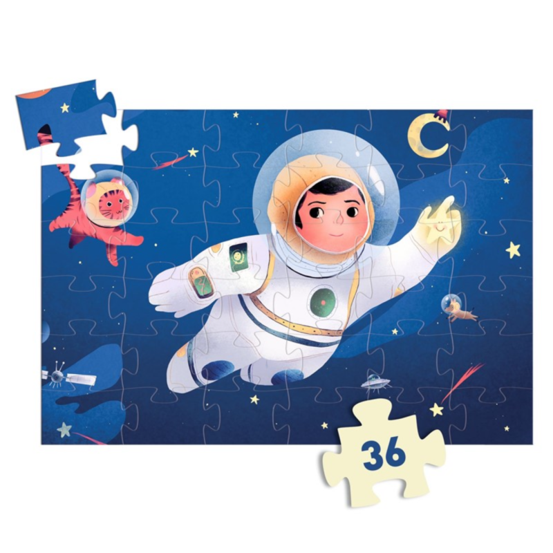 PUZZLE SILUETA ASTRONAUTA 36 PZAS. DJECO