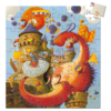 PUZZLE SILUETA VAILLANT Y EL DRAGÓN 54 PZAS. DJECO