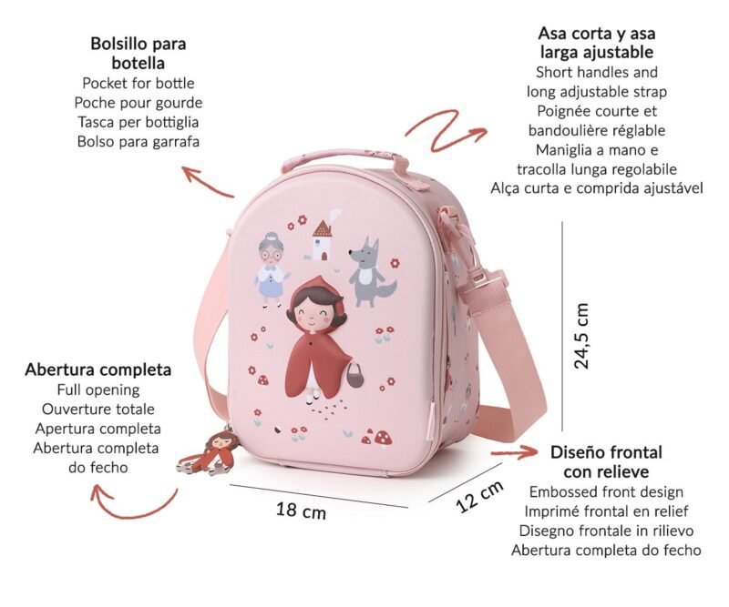 BOLSA MERIENDA TÉRMICA 3D LITTLE RED TUTETE