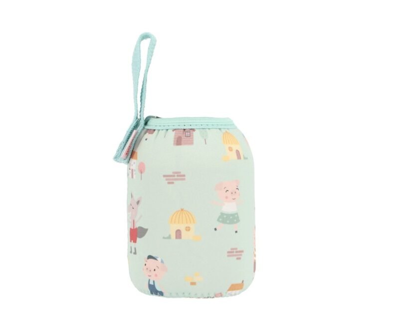 FUNDA NEOPRENO 350ML THE THREE LITTLE PIGS TUTETE