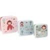 3 CAJAS ALMUERZO LITTLE RED TUTETE
