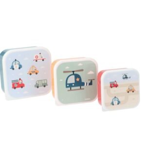3 CAJAS ALMUERZO CITY CARS TUTETE