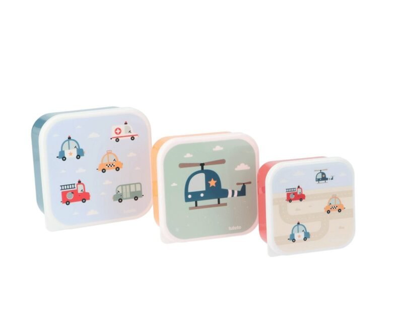 3 CAJAS ALMUERZO CITY CARS TUTETE