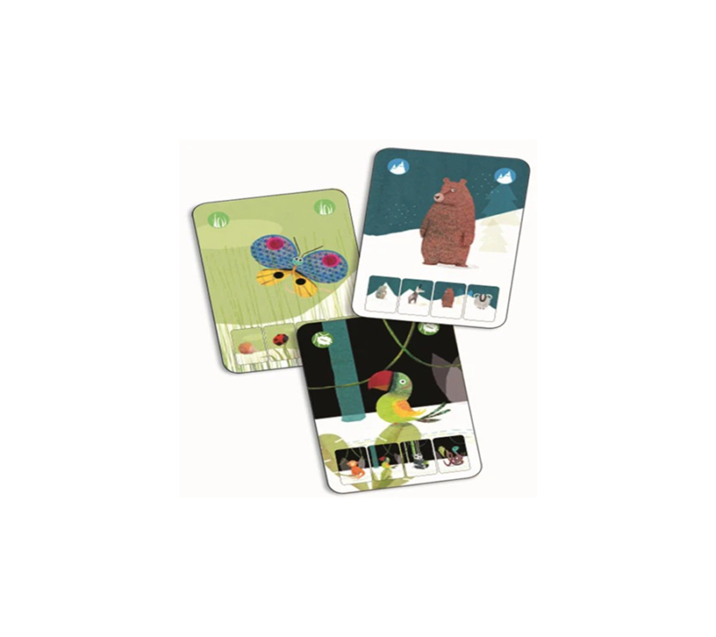 JUEGO DE CARTAS MINI NATURE DJECO