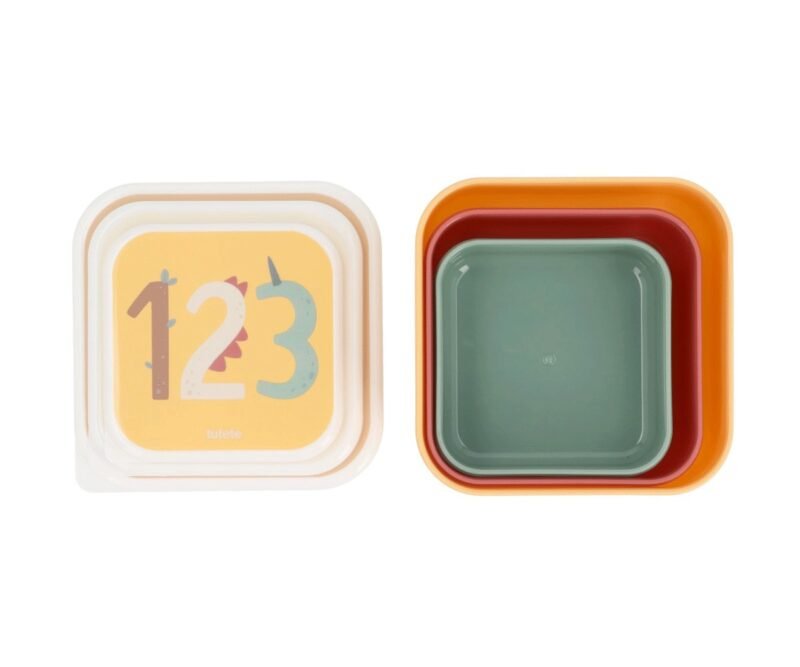3 CAJAS ALMUERZO FUNNY LETTERS TUTETE