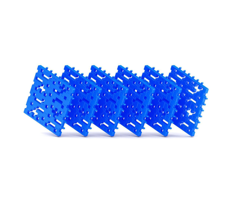 MELI BASIC BASE PLATAFORMA 6 PZAS. AZUL