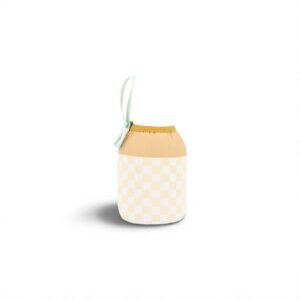 FUNDA NEOPRENO BOTELLA 350 ML STRIPES YELLOW CHESS MONNËKA
