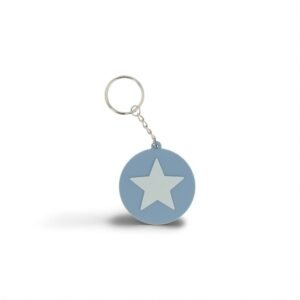 LLAVERO SILICONA STAR BLUE TUTETE