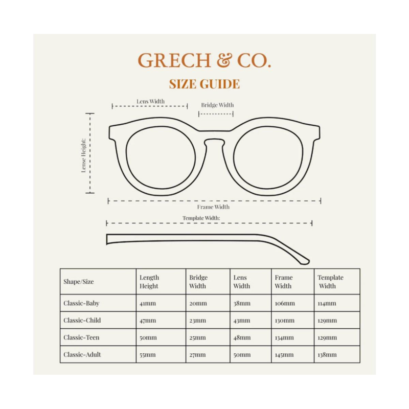 GAFAS SOL POLARIZADAS CLASSIC BLACK 3-8 AÑOS GRECH & CO.