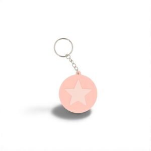 LLAVERO SILICONA STAR PINK TUTETE