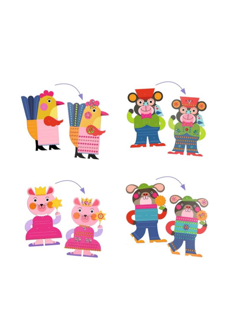 CREAR CON PEGATINAS RESPLANDECIENTES DJECO