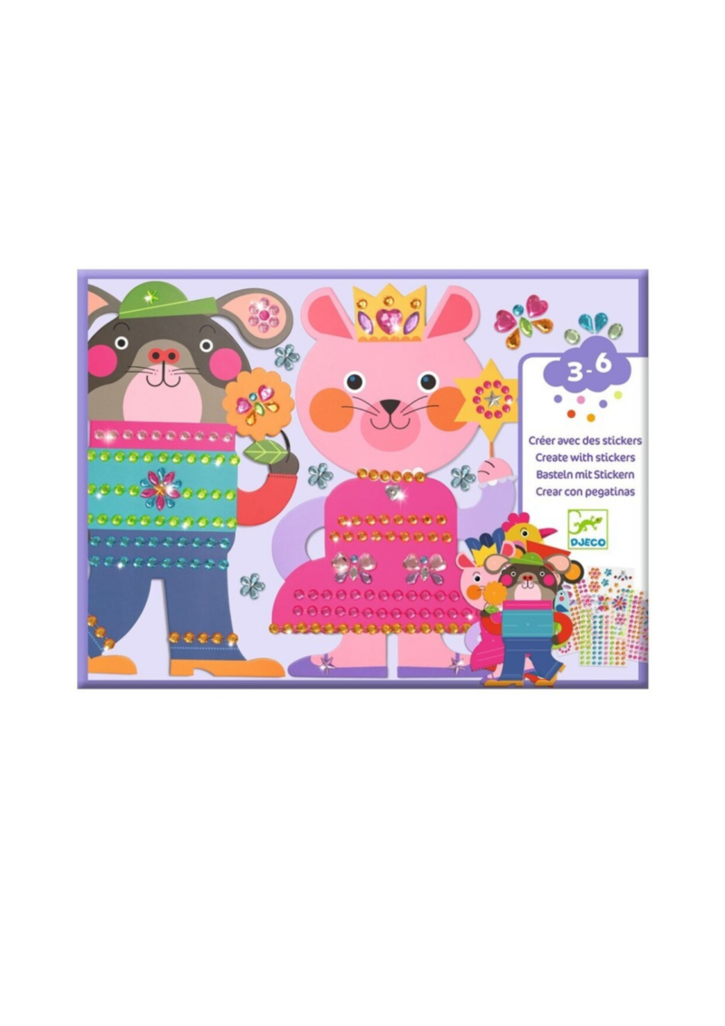CREAR CON PEGATINAS RESPLANDECIENTES DJECO