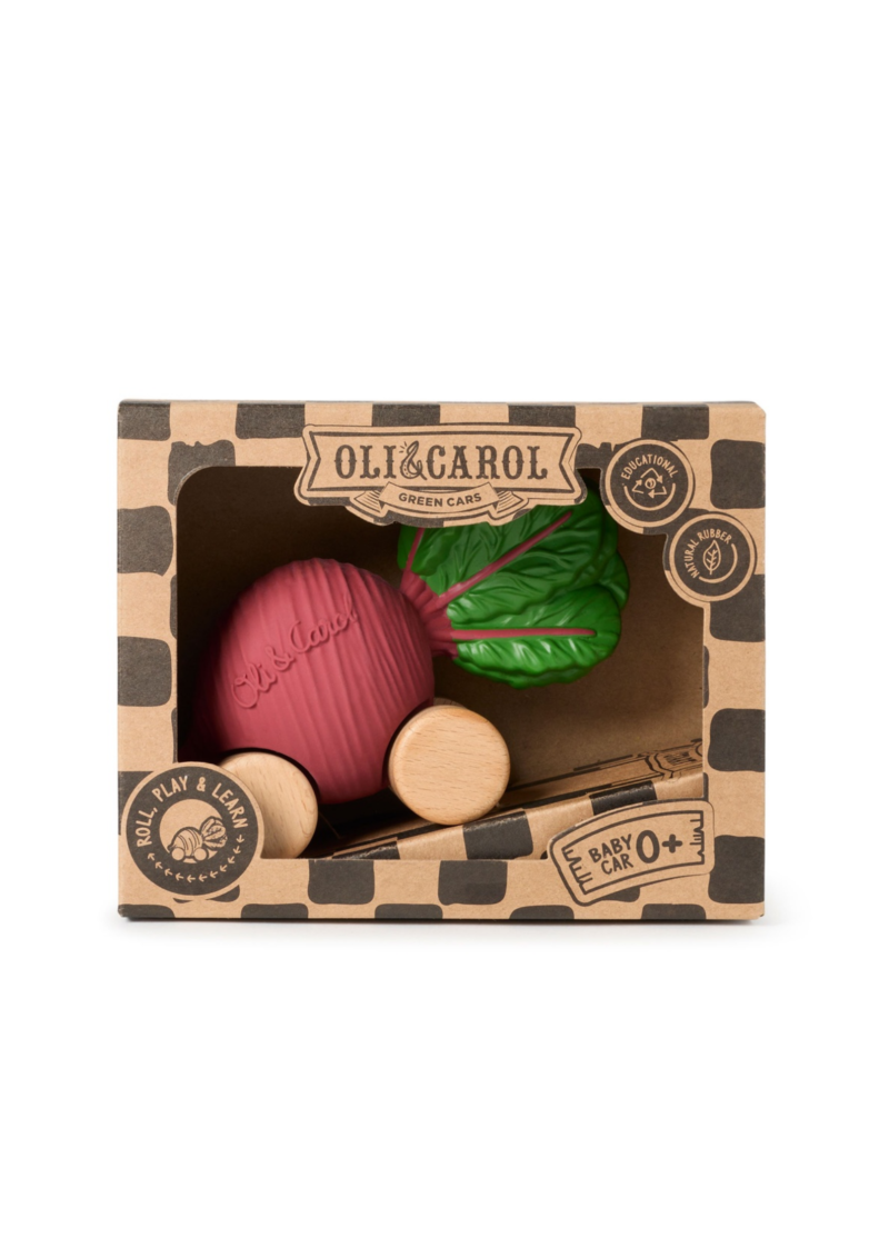 BETTY THE BEETROOT BABY CAR OLI&CAROL