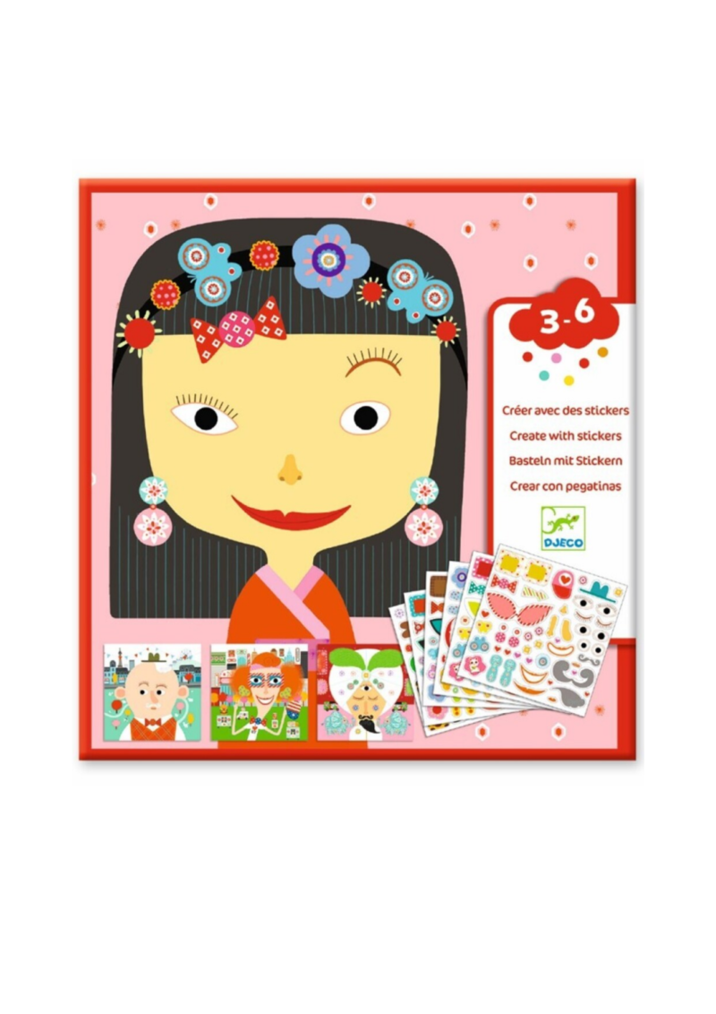 CREAR CON PEGATINAS TODAS DIFERENTES DJECO