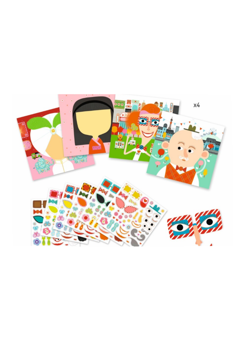 CREAR CON PEGATINAS TODAS DIFERENTES DJECO