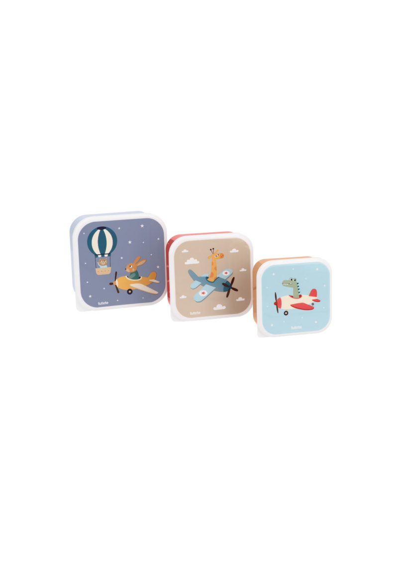 3 CAJAS ALMUERZO PLANES TUTETE