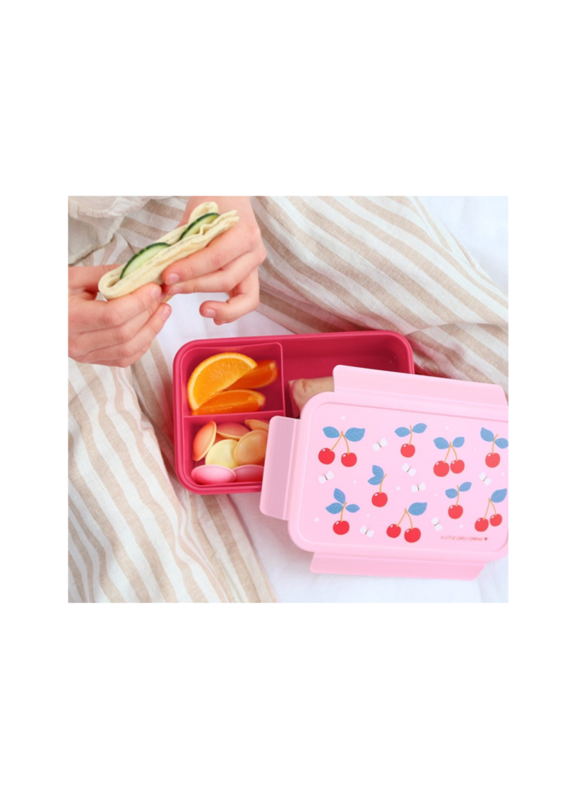 CAJA ALMUERZO BENTO CEREZAS A LITTLE LOVELY COMPANY