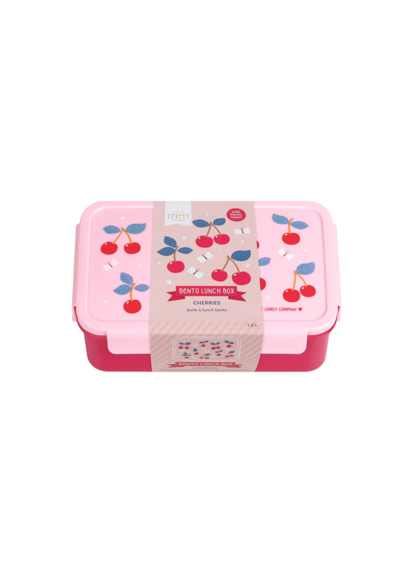 CAJA ALMUERZO BENTO CEREZAS A LITTLE LOVELY COMPANY