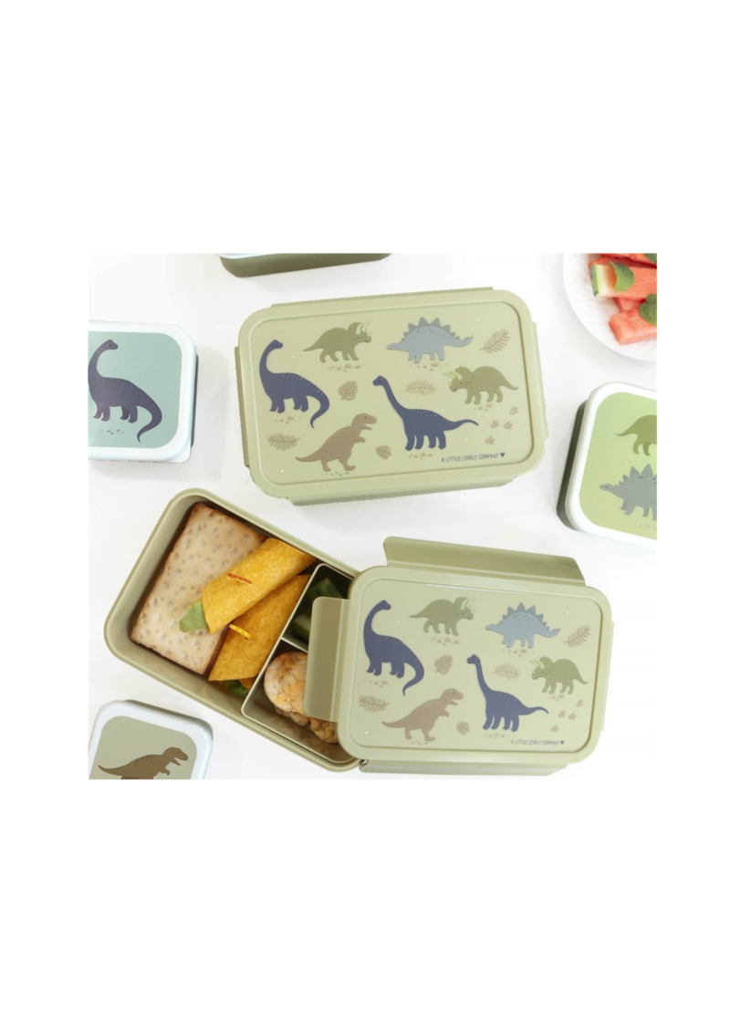 CAJA ALMUERZO BENTO DINOSAURIOS A LITTLE LOVELY COMPANY
