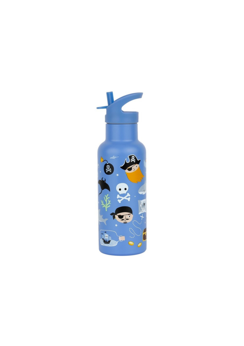 BOTELLA ACERO 500 ML PIRATAS A LITTLE LOVELY COMPANY