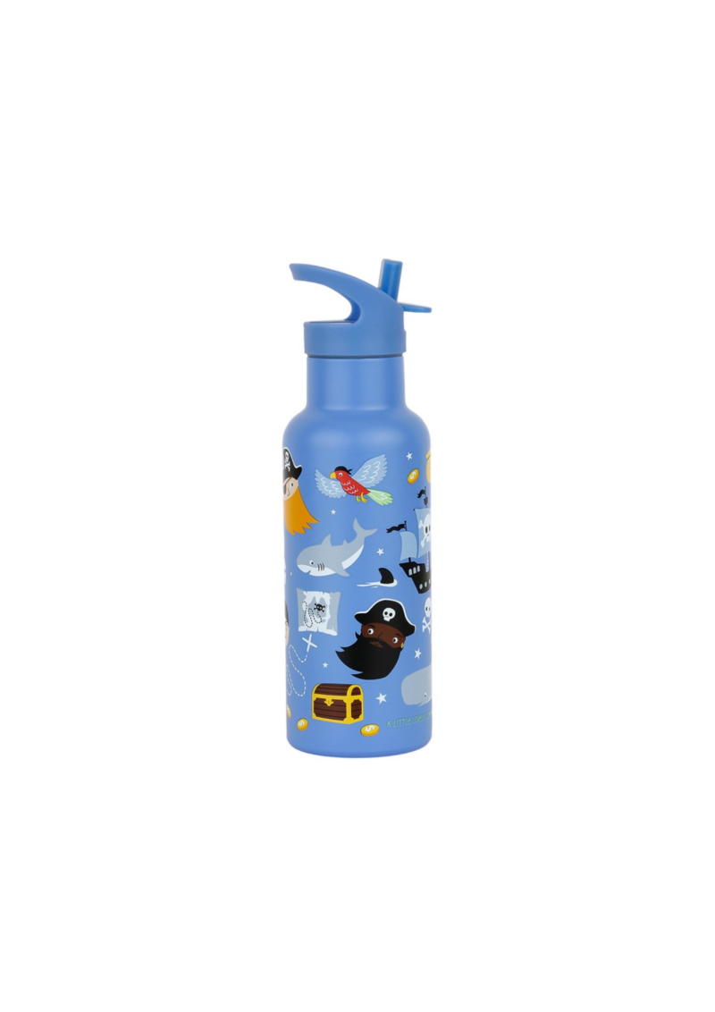BOTELLA ACERO 500 ML PIRATAS A LITTLE LOVELY COMPANY