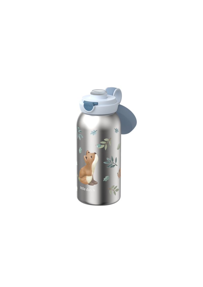 BOTELLA FLIP CAP ACERO FOREST FRIENDS LITTLE DUTCH