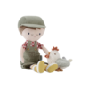 JIM GRANJERO CON GALLINA MUÑECO BLANDITO LITTLE DUTCH